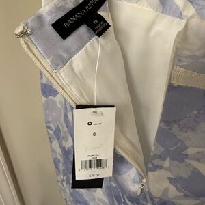 Banana Republic Floral Lilac and Gray Skirt